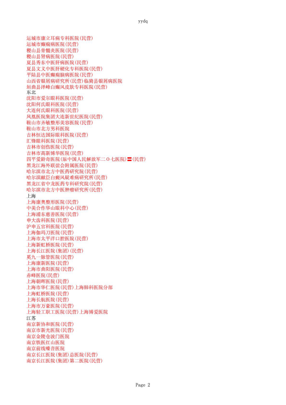 全国民营医院名录大全图文.doc_第2页