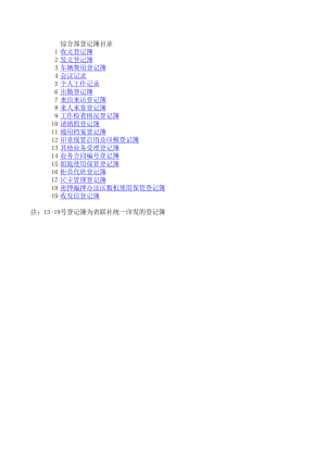 信用社（银行）综合部各种登记簿.xls