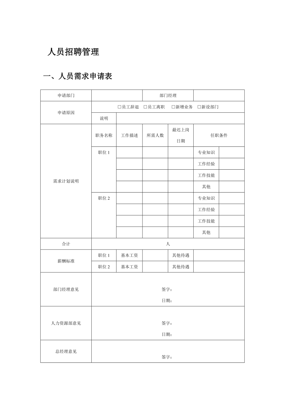 招聘、笔试、面试及合同.doc_第1页