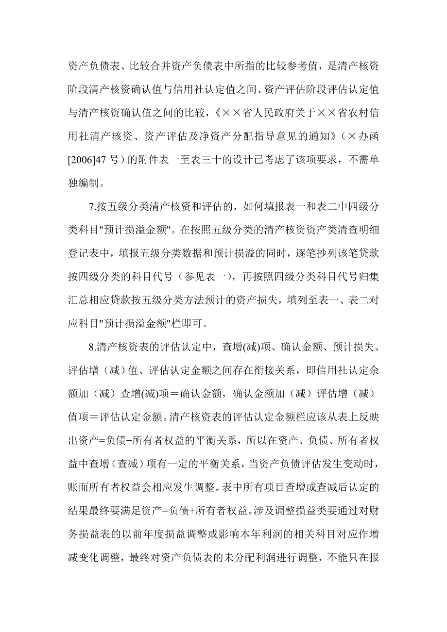 信用社（银行）关于筹建统一法人社及清产核资有关事项的提示.doc_第3页