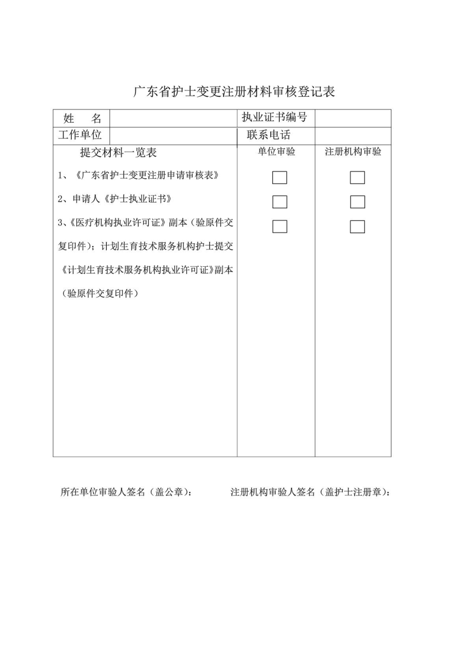 附表3 广东省护士变更注册请求审核表 [指南].doc_第3页