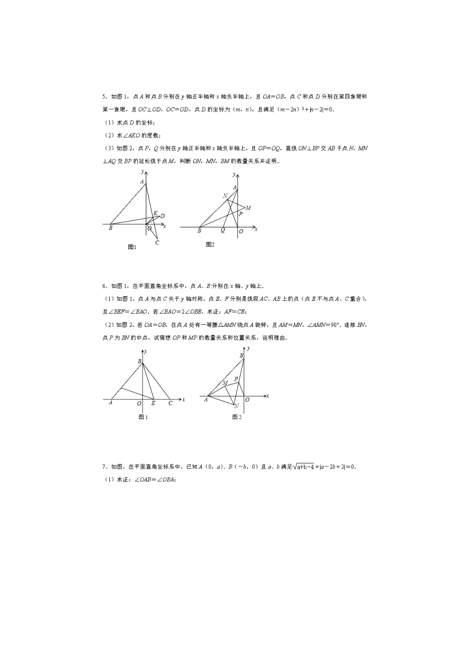 人教版八年级数学上册-压轴题汇编(图片版-无答案).doc_第3页