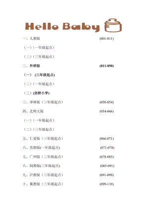 小学英语教师及培训者必备的教学资料—目前小学英语常用教材版本及各册目录汇总.doc