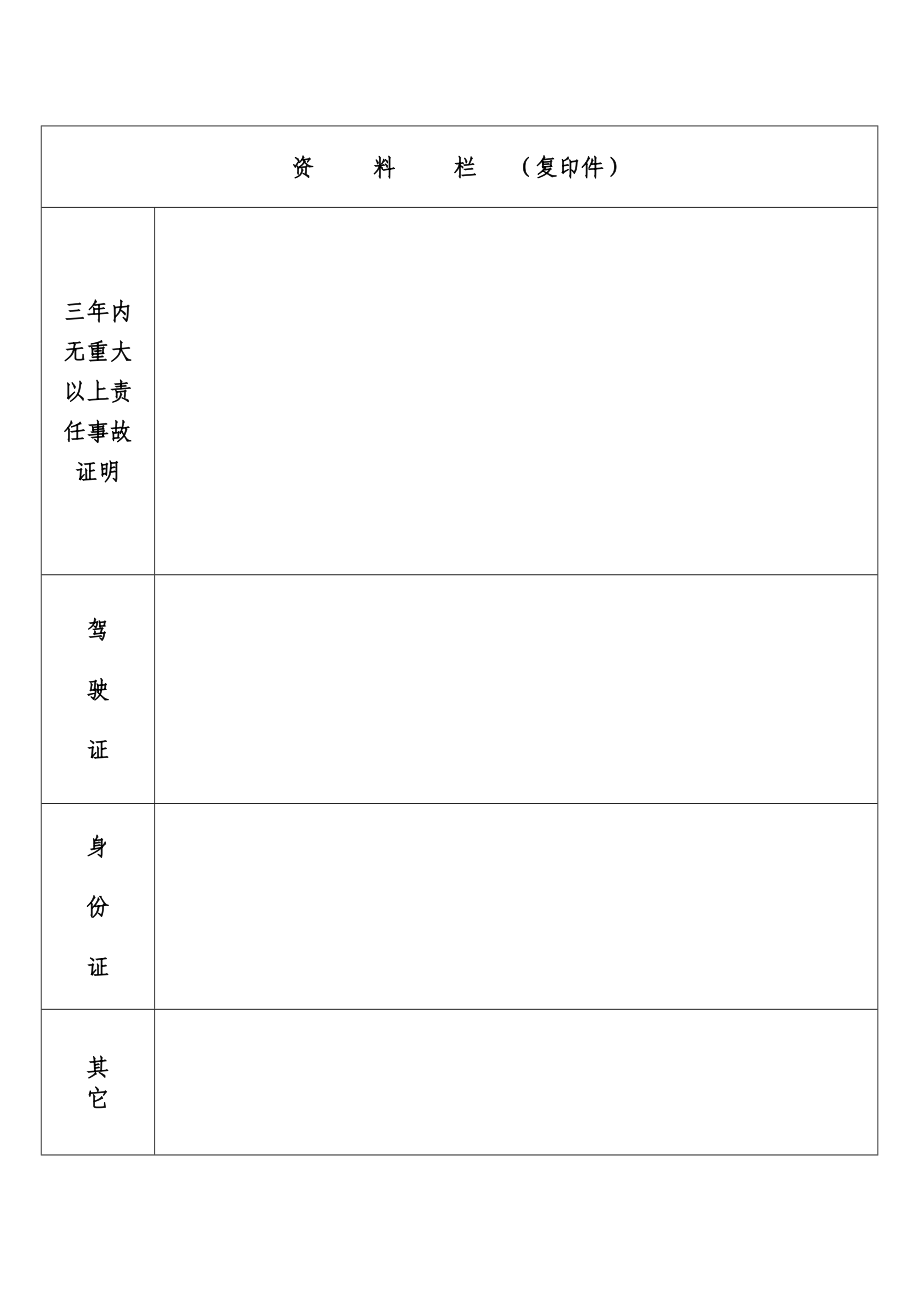 出租汽车驾驶员从业资格证申请表.doc_第2页