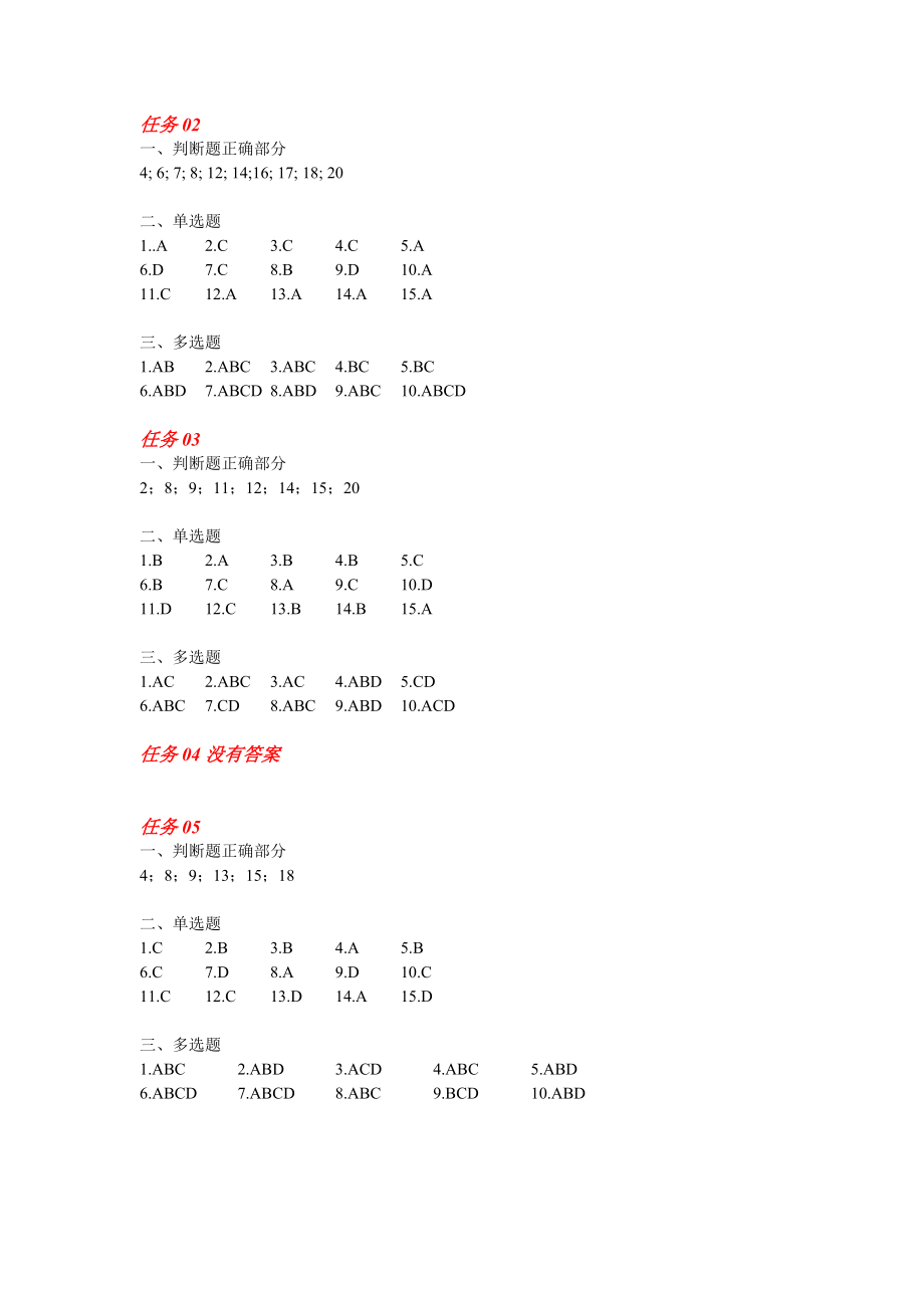 公司概论中央电大形成性考核任务02至06答案.doc_第1页