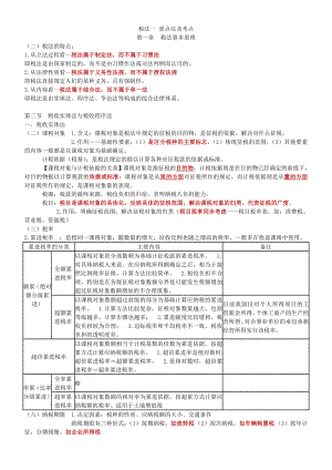 税法一重点完善版注册税务师考试.doc