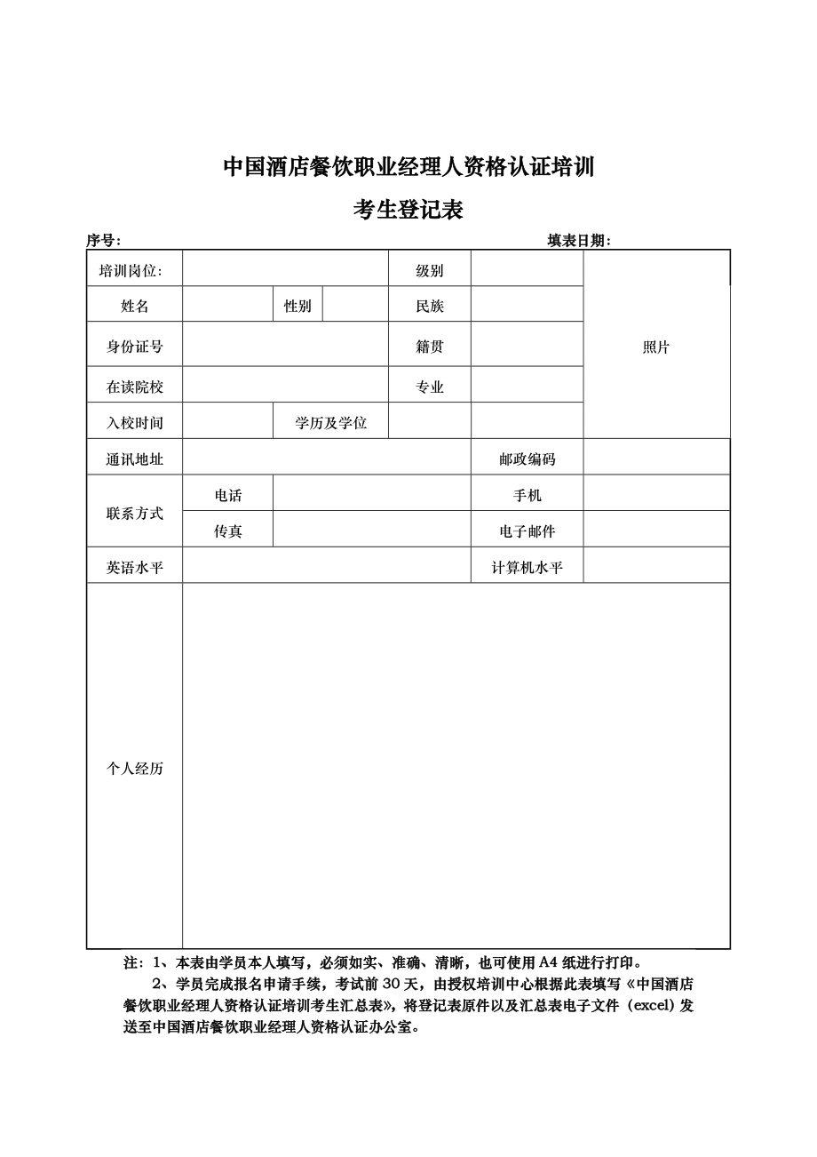 中国酒店餐饮职业经理人资格认证培训.doc_第1页