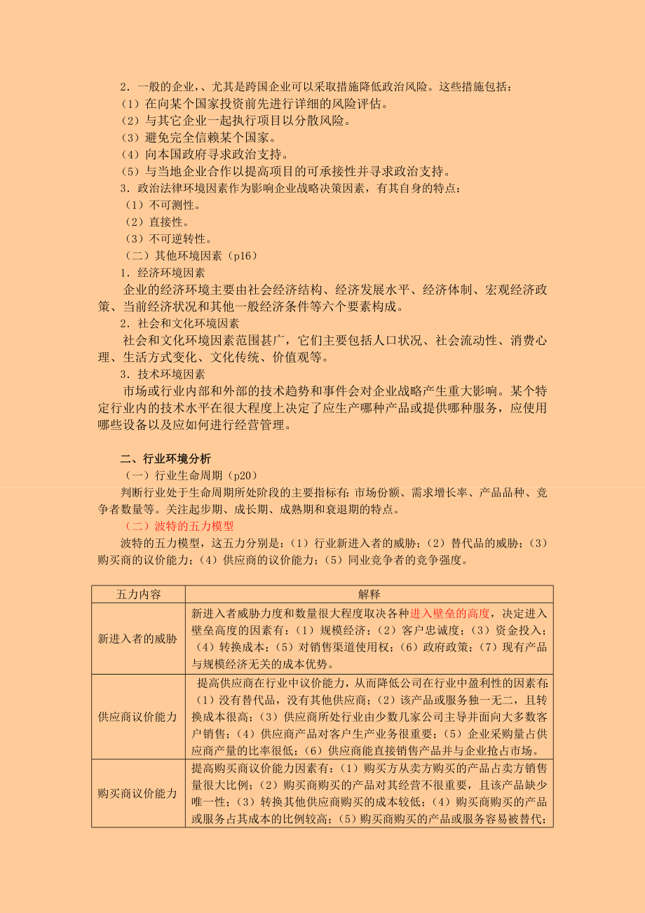 注册会计师风险投资与战略管理 冲刺串讲 讲义.doc_第3页