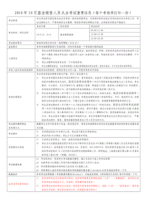 基金销售人员从业考试考务工作手册.doc