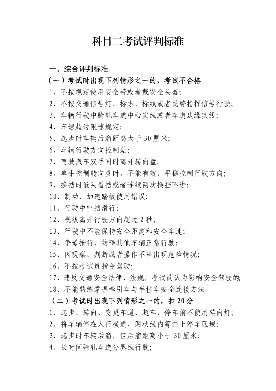 科目二考试内容及合格标准贵州考试网.doc_第2页