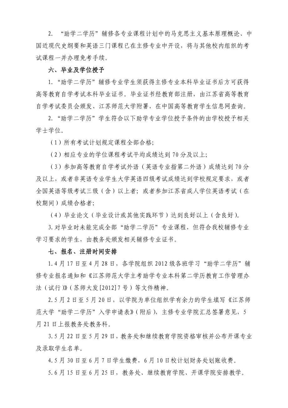 关于江苏师范大学“助学二学历” .doc_第3页