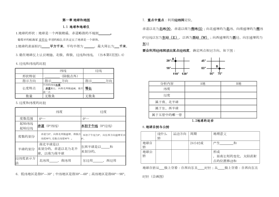 七年级上册地理知识点填空.doc_第2页