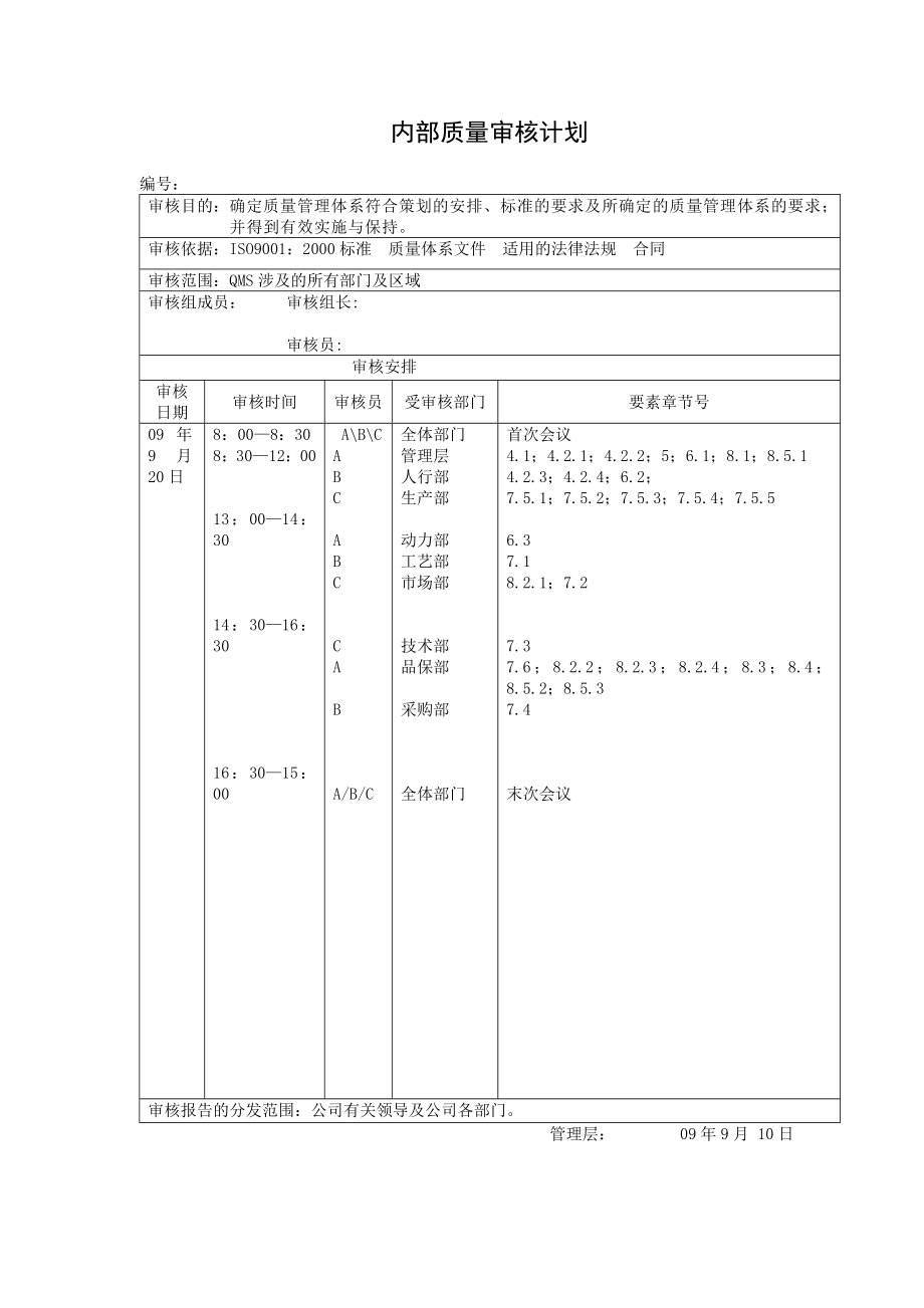 iso内审报告.doc_第1页