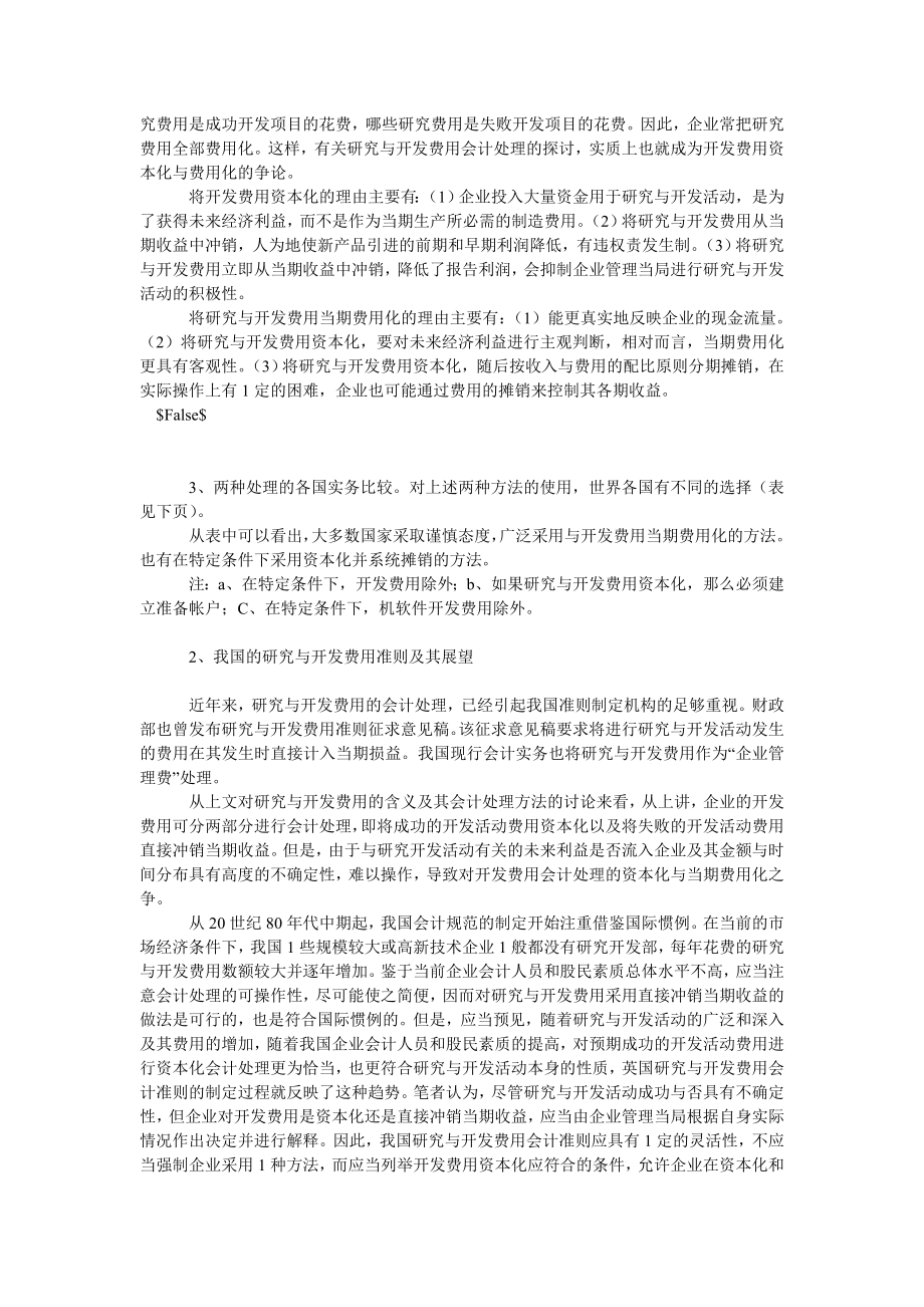 CPA论文研究与开发费用会计处理的探讨.doc_第2页