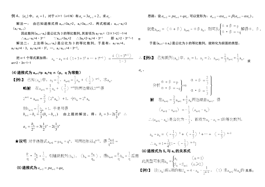 数列题型及解题方法归纳总结材料.doc_第2页