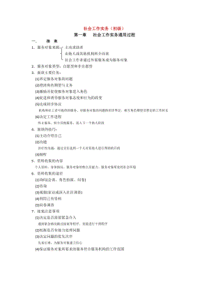 助理社工师考试社会工作实务重点.doc