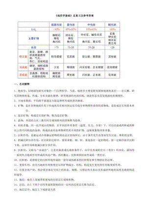 《地质学基础》总复习分析.doc