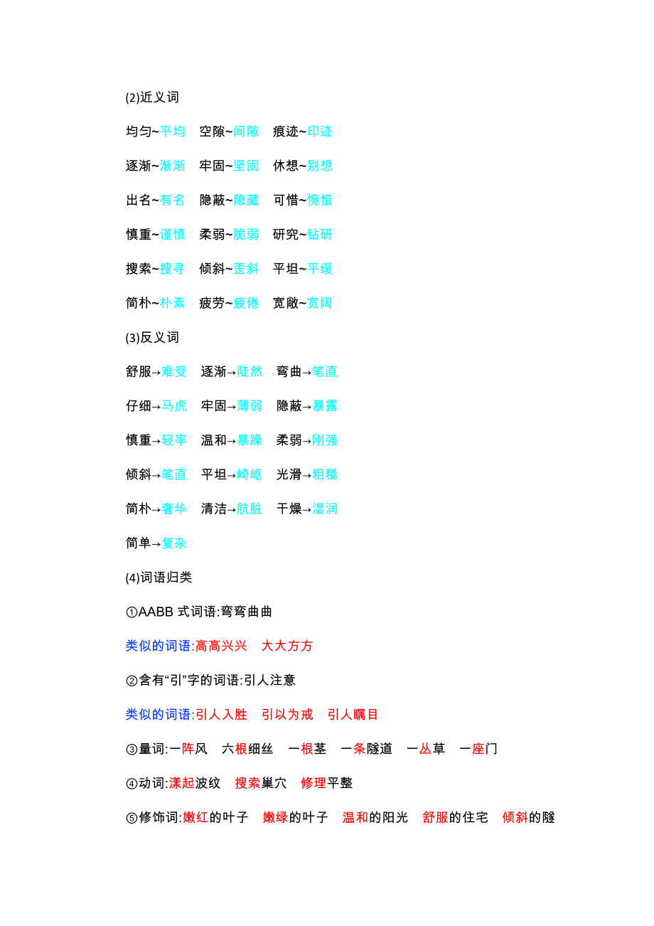 四年级上册语文-第三单元知识点总结-人教部编版.docx_第2页