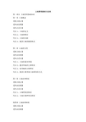 土地估价师考试大纲.doc