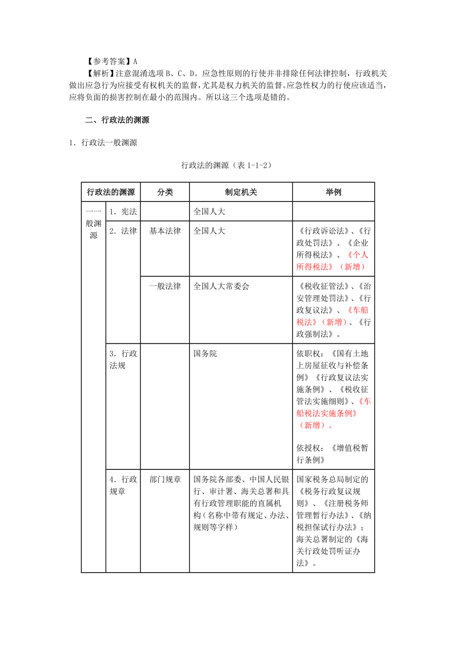 注税税务师考试税收相关法律学习笔记精编 根据国家税务总局辅导整理.doc_第3页