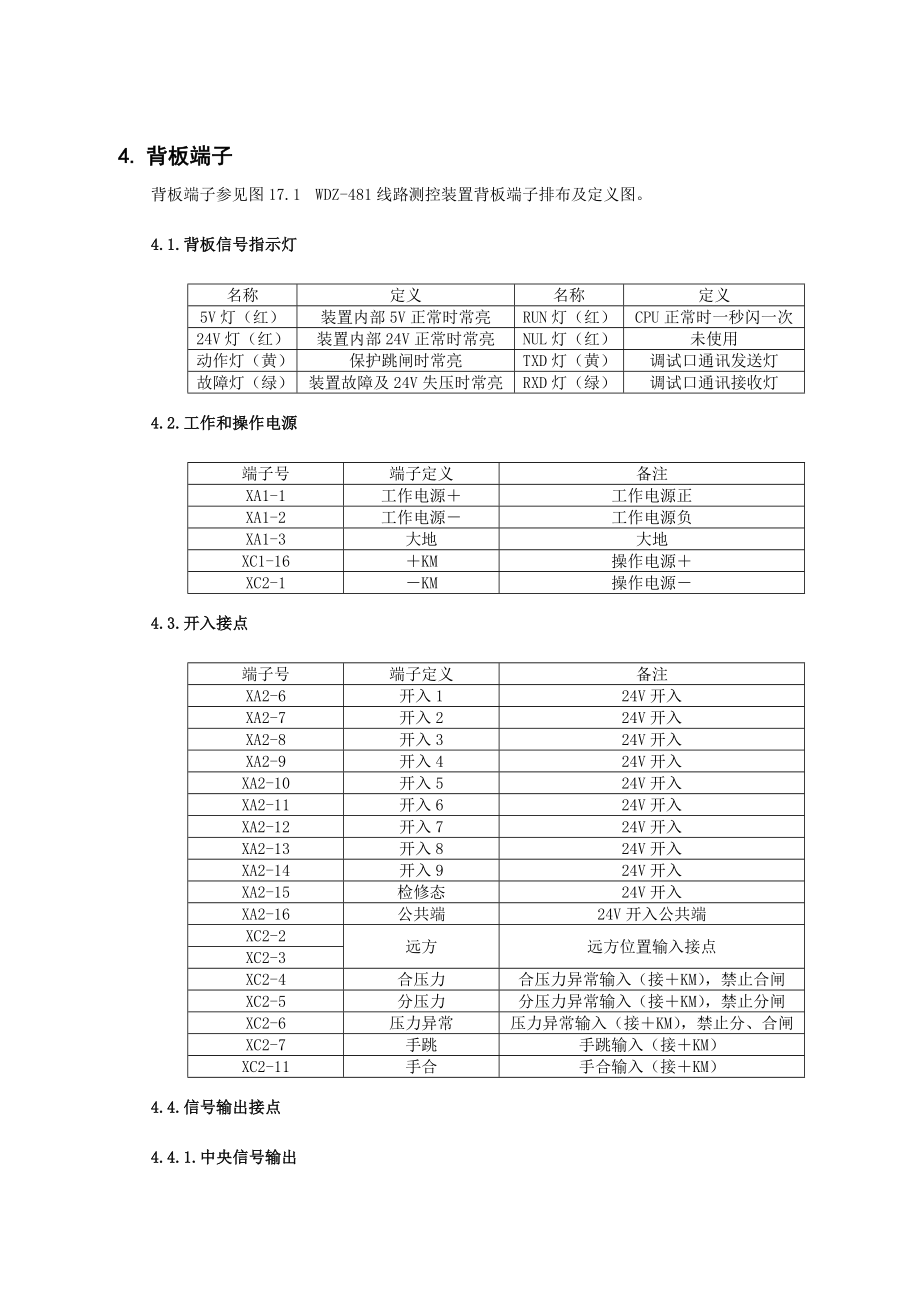 WDZ481线路测控装置技术说明书.doc_第3页