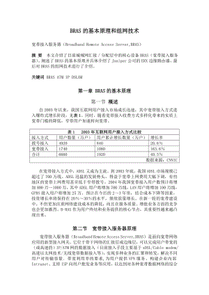 BRAS的基本原理和组网技术.doc