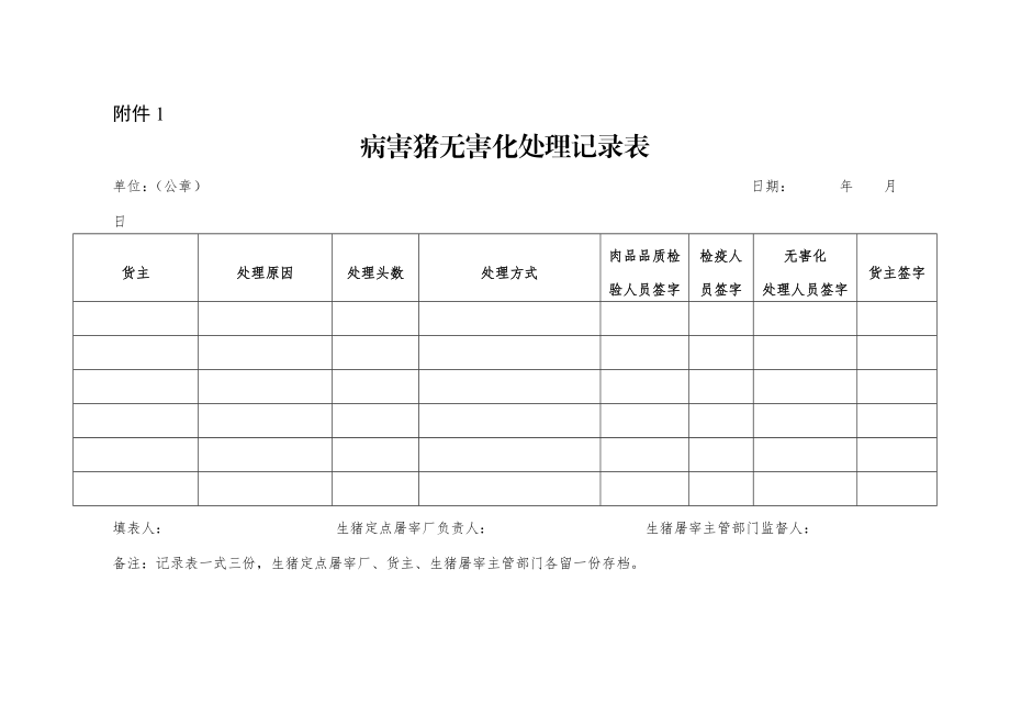 无害化处理表格资料.doc_第1页