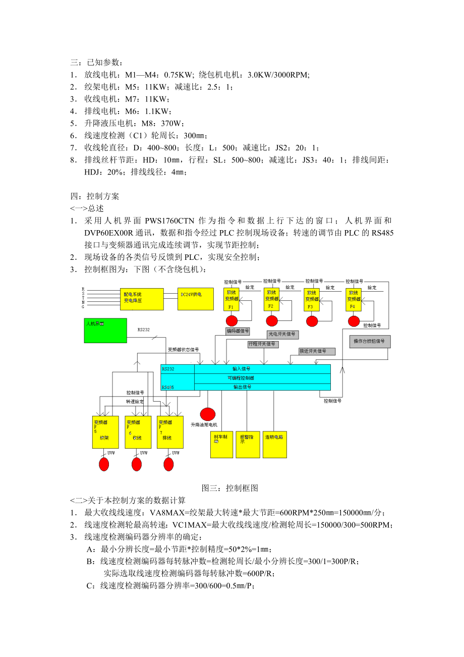 双绞线成缆机电气自动化系统控制方案.doc_第3页