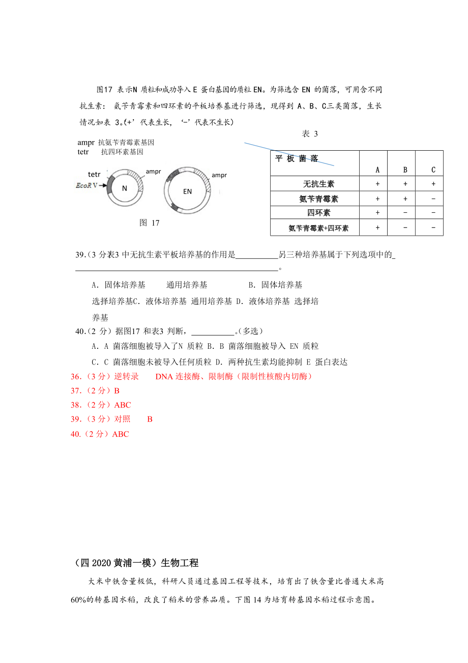 沪科版2020生命科学一模综合题分类汇编：生物工程.docx_第3页