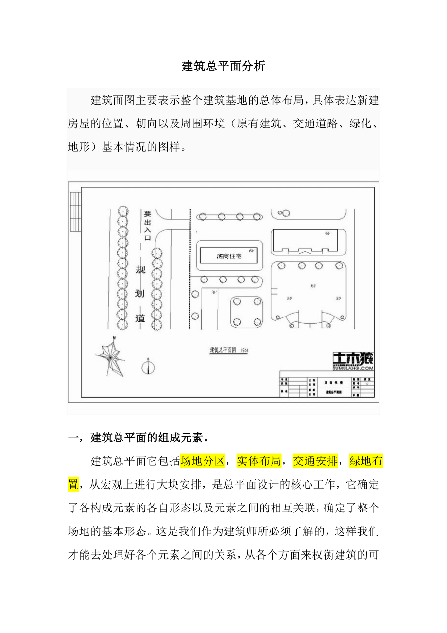 建筑总平面分析.doc_第2页