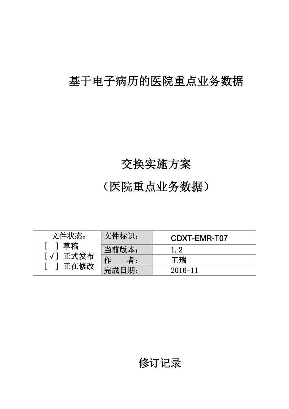 基于电子病历的医院重点业务数据.doc_第1页