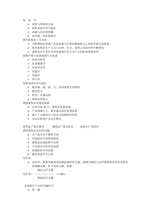 南农畜牧学通论复习资料.doc