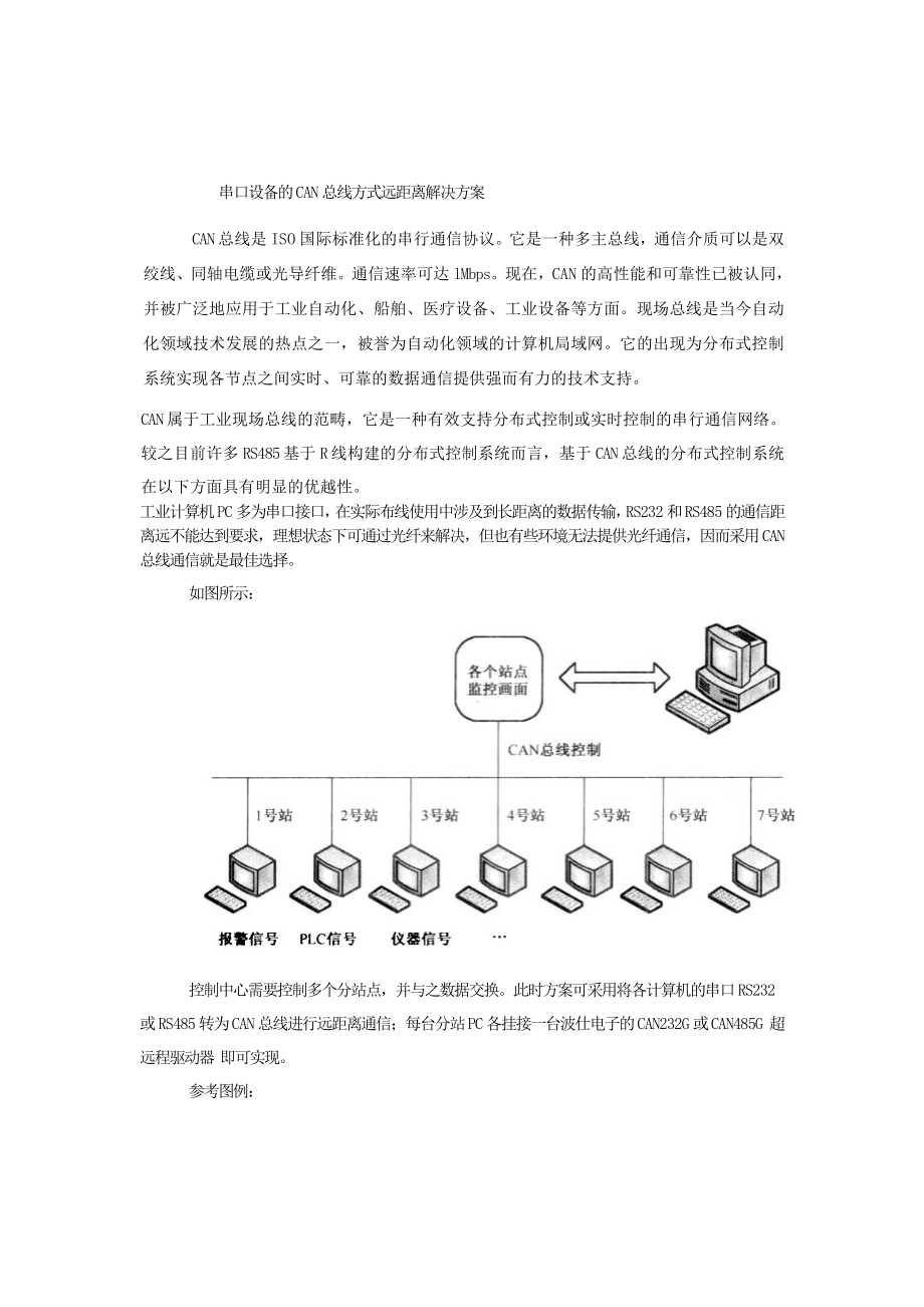 串口设备的CAN总线方式远距离解决方案.doc_第1页