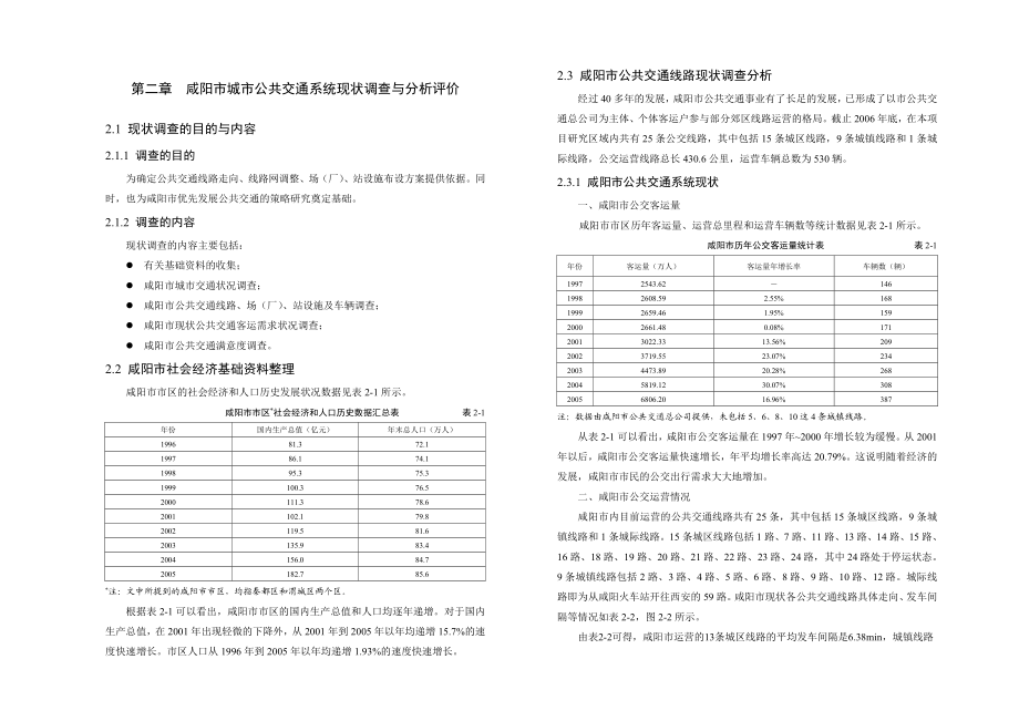 咸阳市城市公共交通系统现状调查与分析评价概要.doc_第1页