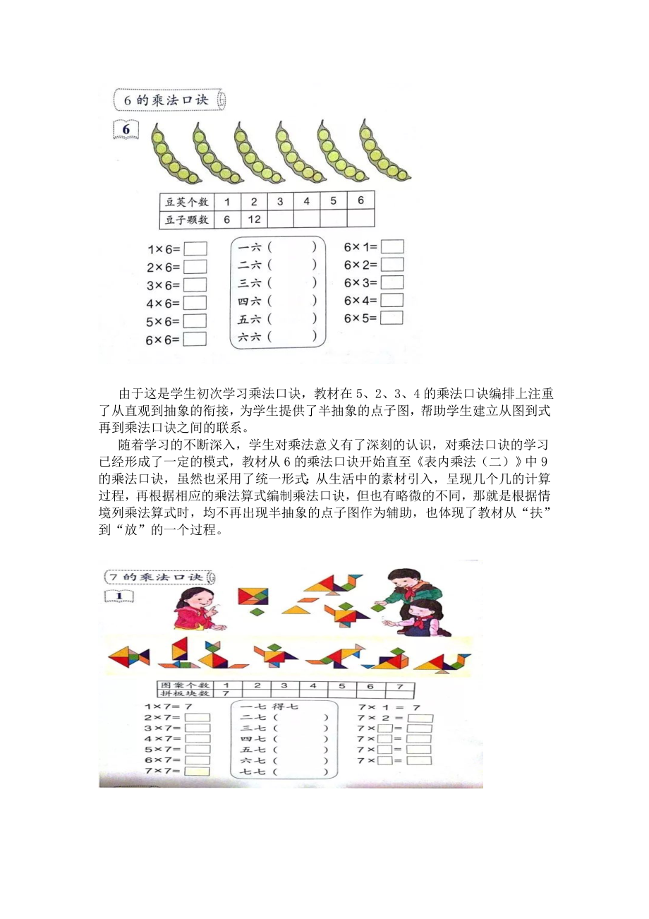 用结构化思维探究单元整合教学以编乘法口诀为例.doc_第2页