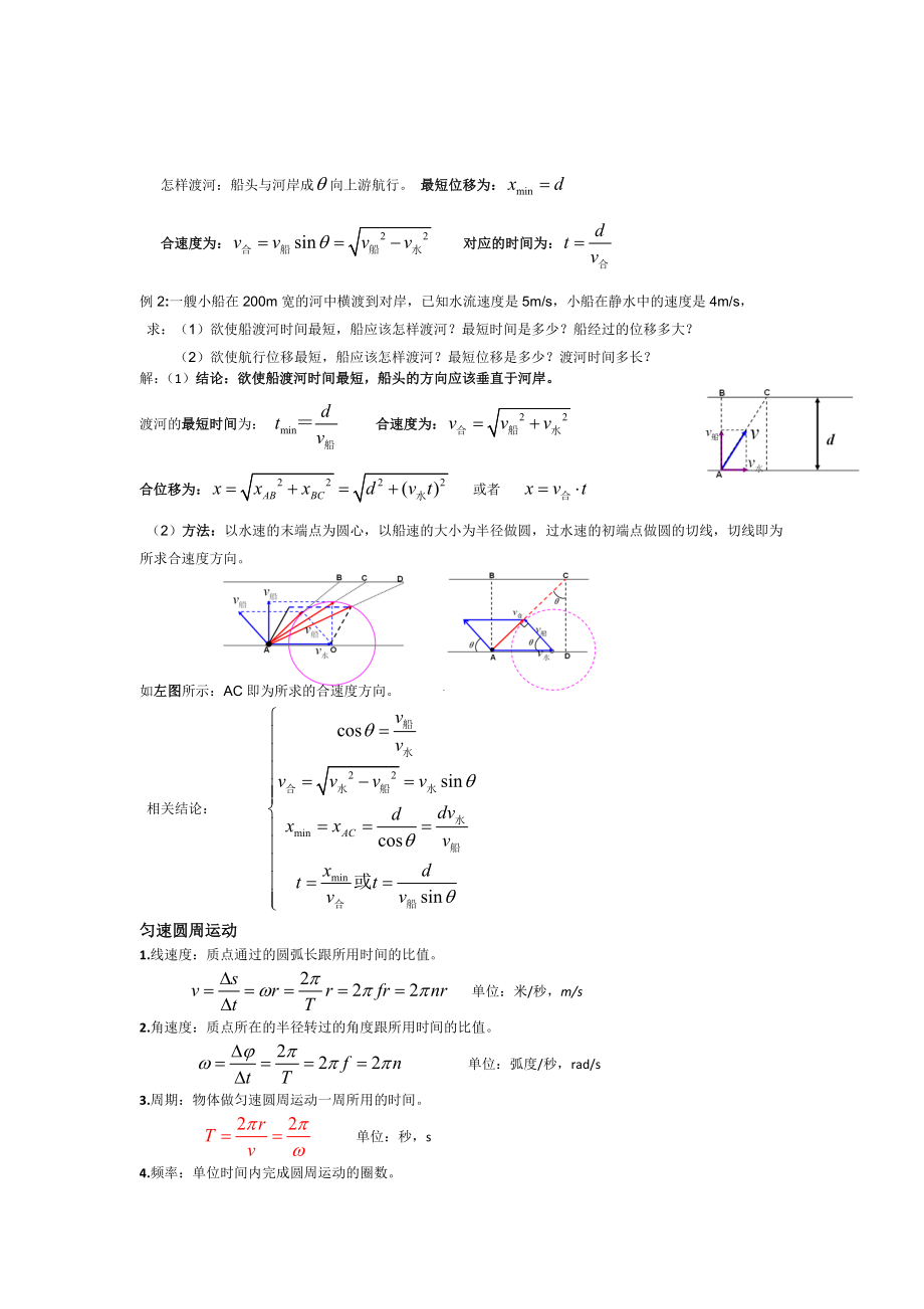 曲线运动-万有引力定律知识点总结汇总.doc_第3页