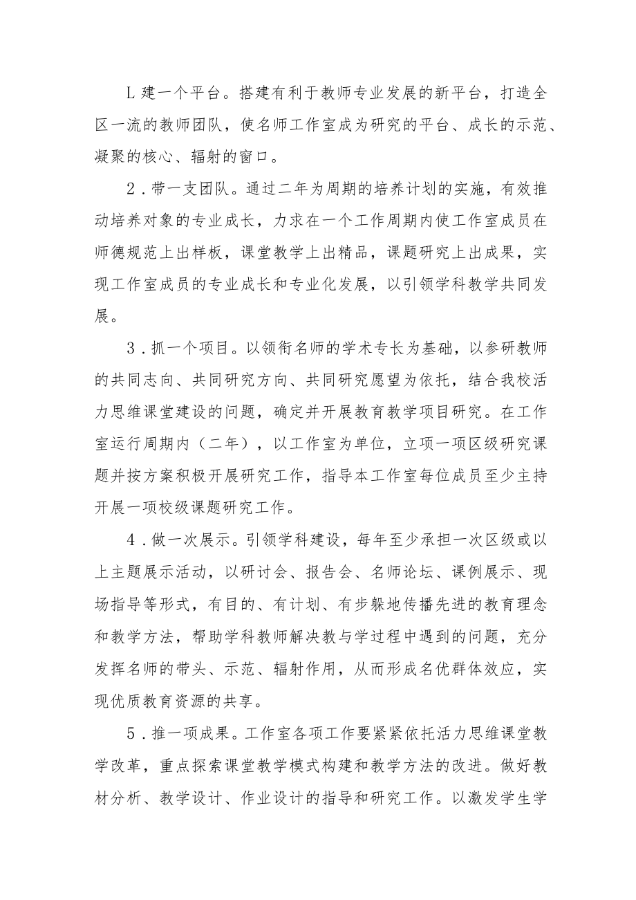 XX学校名师工作室建设方案.docx_第2页