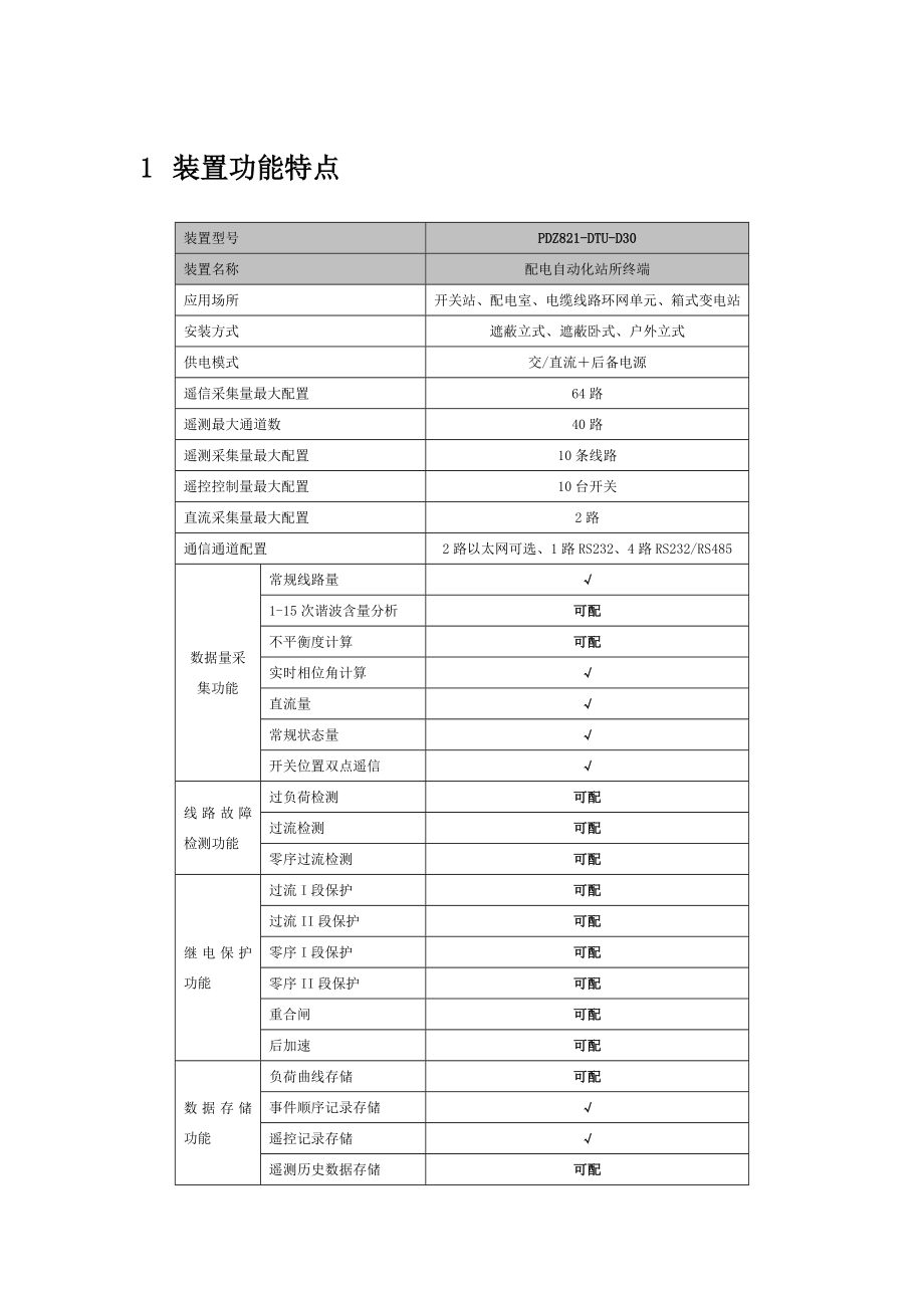 pdz821dtud30配电自动化站所终端使用说明书图文.doc_第2页