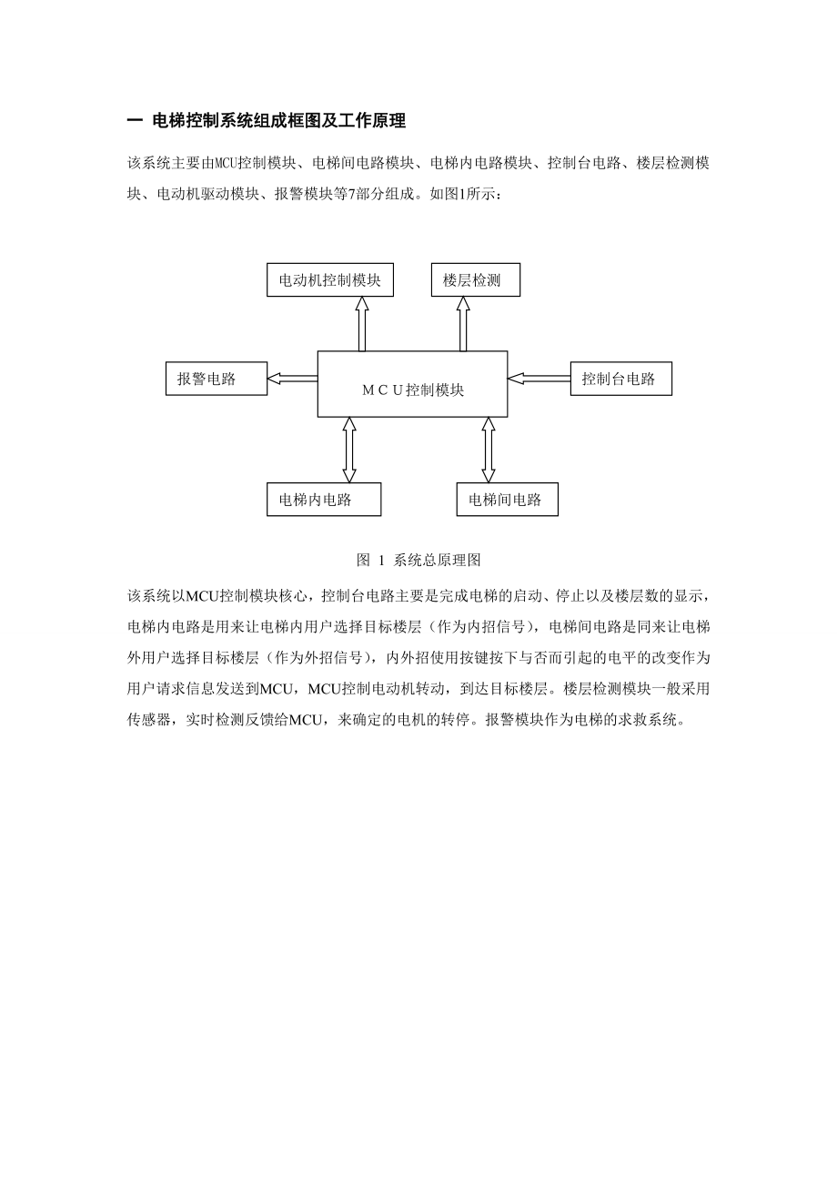 监控系统课程设计基于单片机的电梯控制.doc_第3页