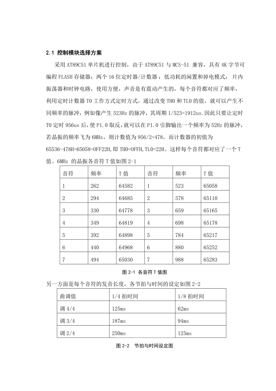 基于AT89S51单片机的电子琴设计.doc_第3页