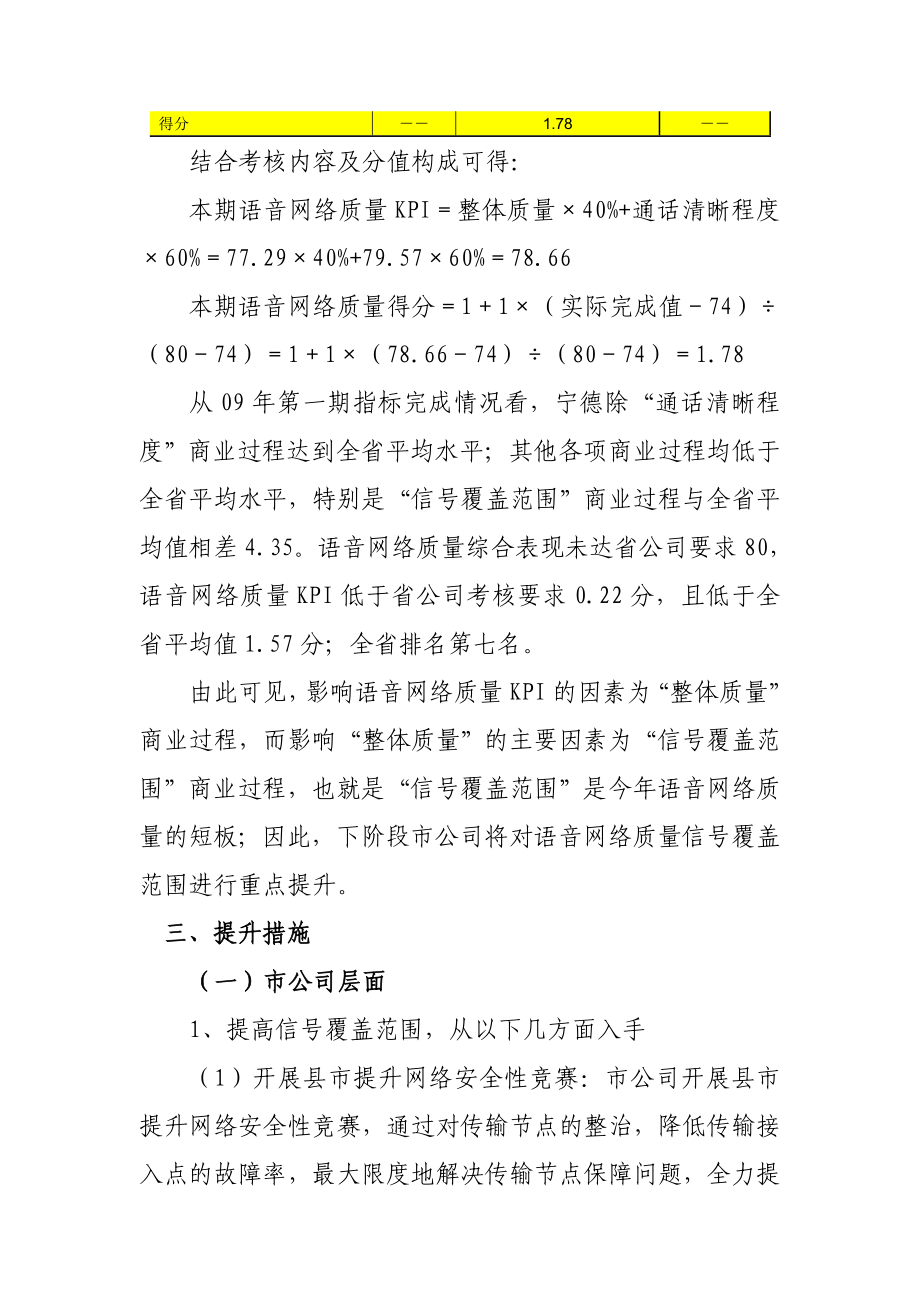 省移动网络部语音网络质量提升方案.doc_第2页