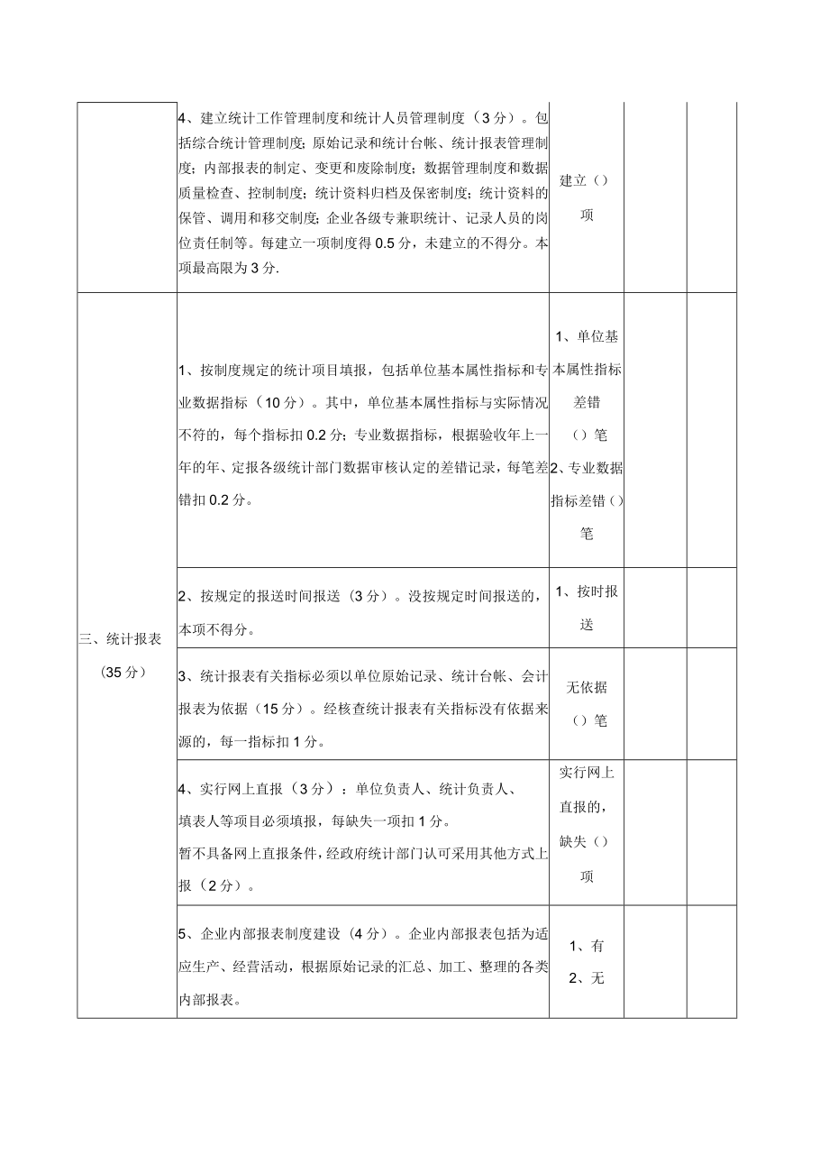 贺兰县“四上”企业调查单位统计工作星级单位验收标准表.docx_第2页