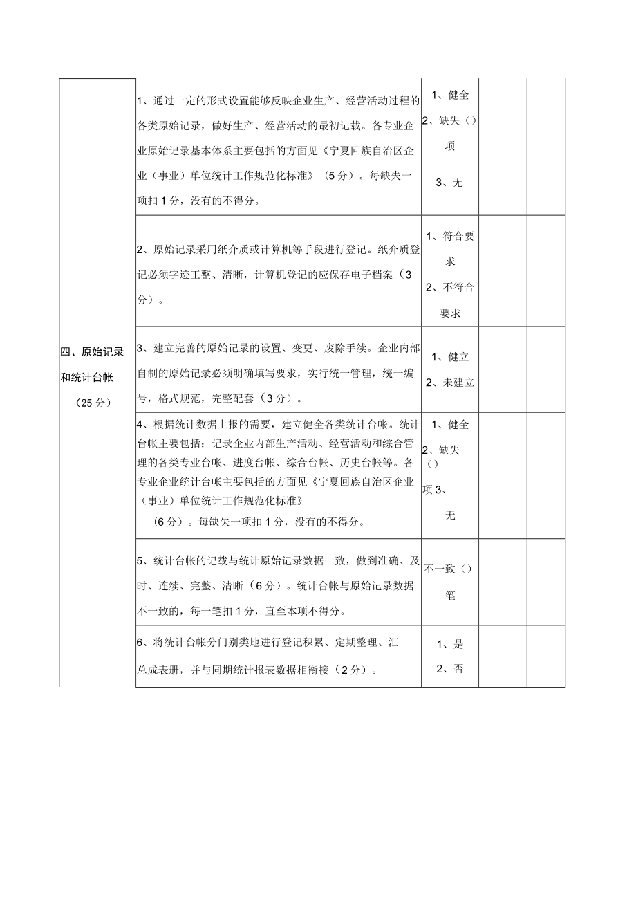 贺兰县“四上”企业调查单位统计工作星级单位验收标准表.docx_第3页