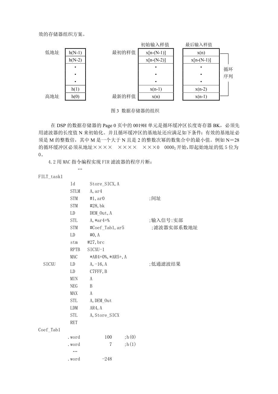 论文（设计）一种基于TMS320VC5402 实现FIR 滤波器的技术.doc_第3页