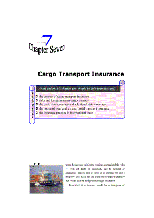 Cargo Transport Insurance.doc