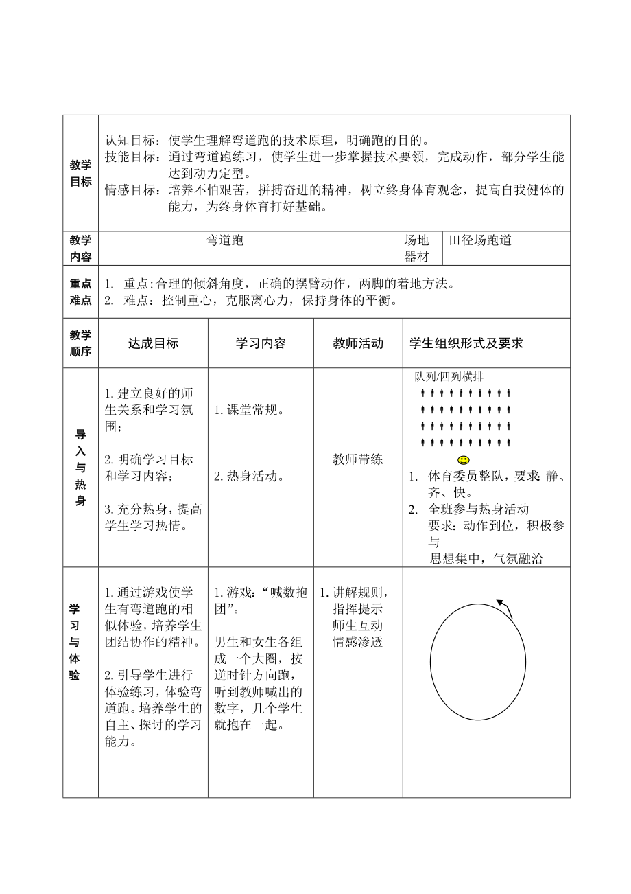 弯道跑教案.doc_第2页