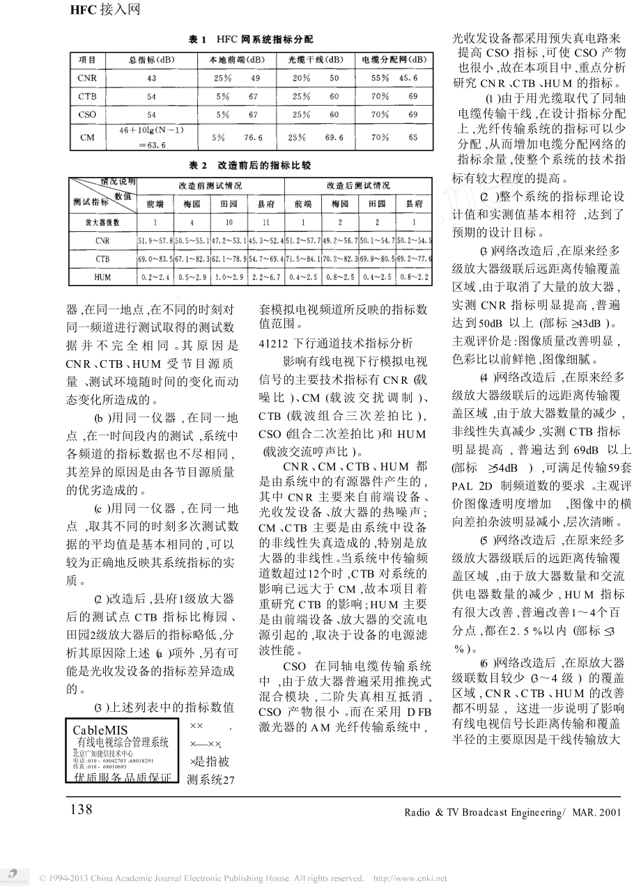 HFC网光节点与用户数指标性能的研究.doc_第3页