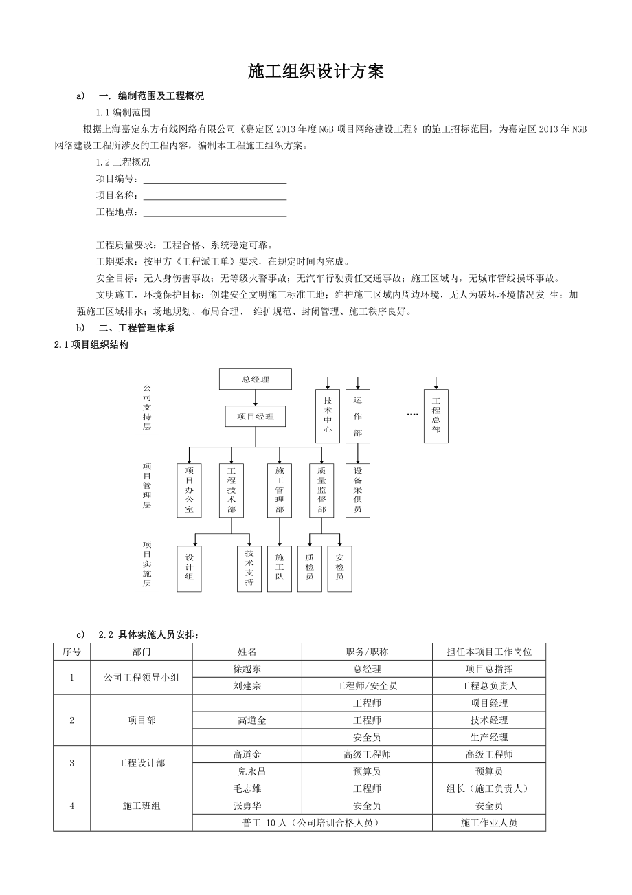 NGB项目网络建设工程施工组织方案.doc_第1页