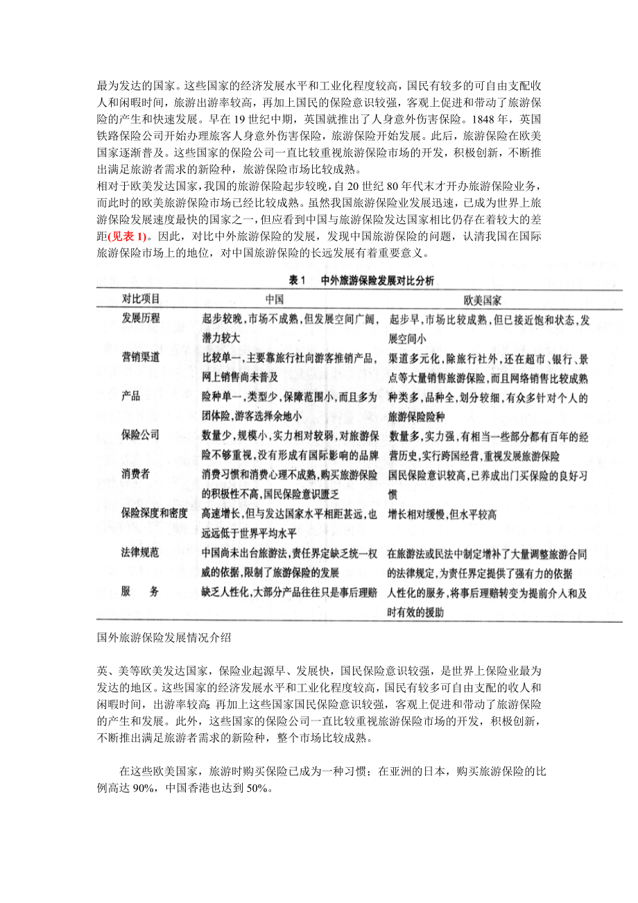 中国旅游保险发展趋势及对策分析.doc_第2页