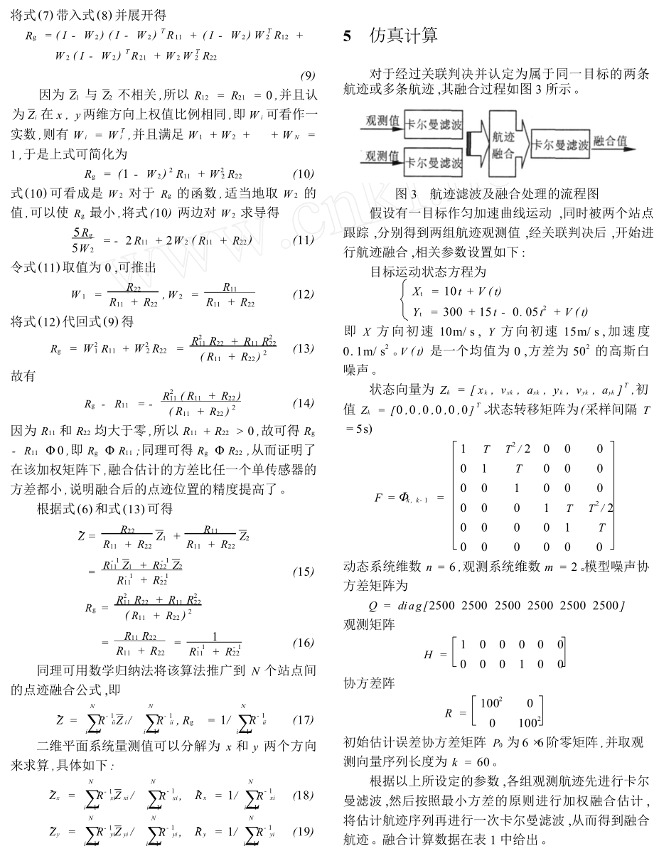 分布式雷达目标位置数据融合算法.doc_第3页